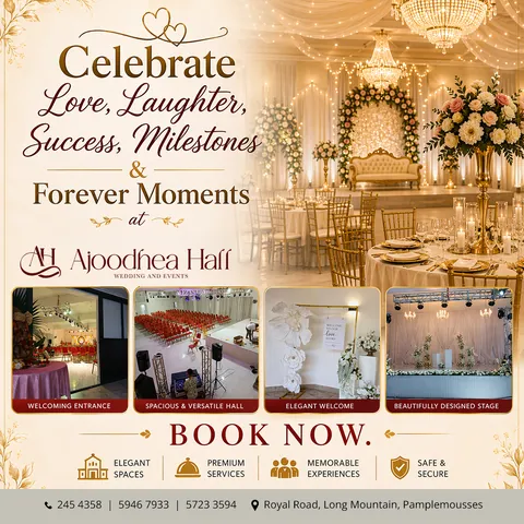 Ajoodhea Hall · Social posts
