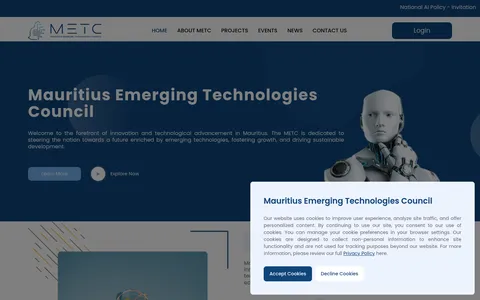 mauritiusemergingtech.com — desktop website