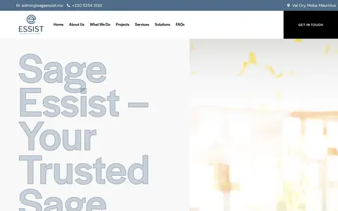 sageessist.mu — desktop website