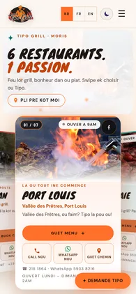 tipogrill.com — mobile website